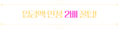 입금액 인정 2배 꿀팁